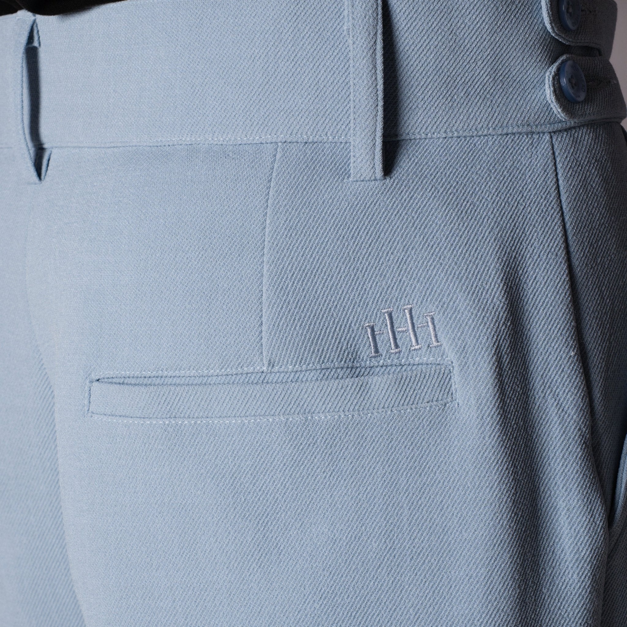 SKY BLUE DOUBLE FLAP TROUSER - Hophead