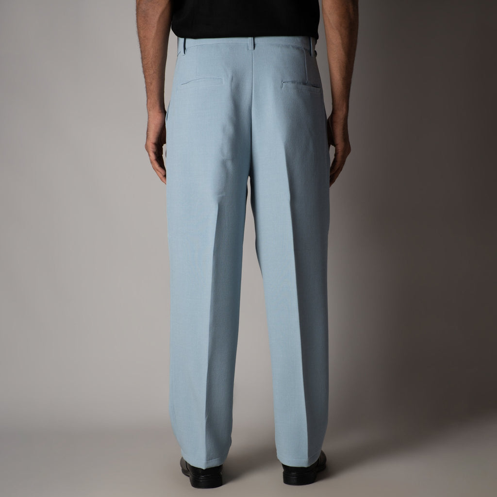 SKY BLUE DOUBLE FLAP TROUSER - Hophead