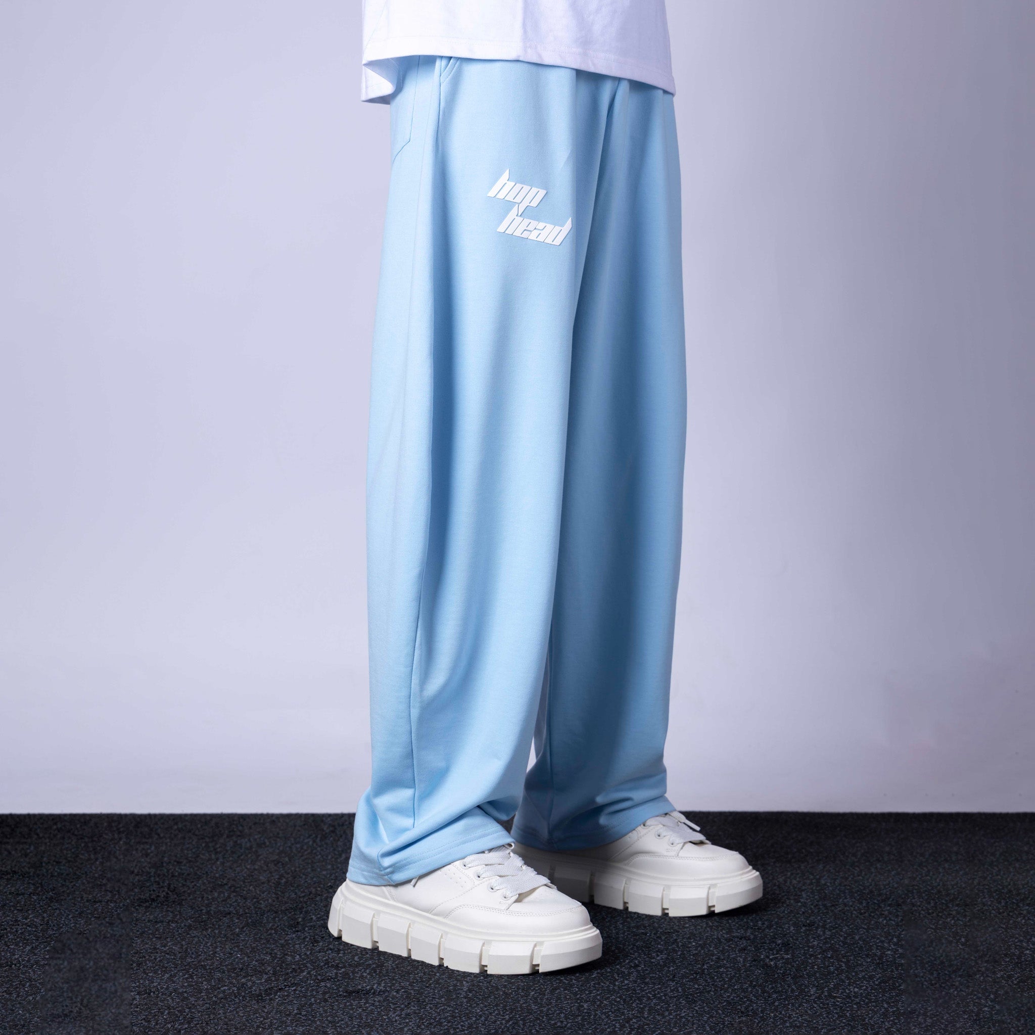SKY BLUE EXTREME BAGGY BASIC SWEATPANTS - Hophead