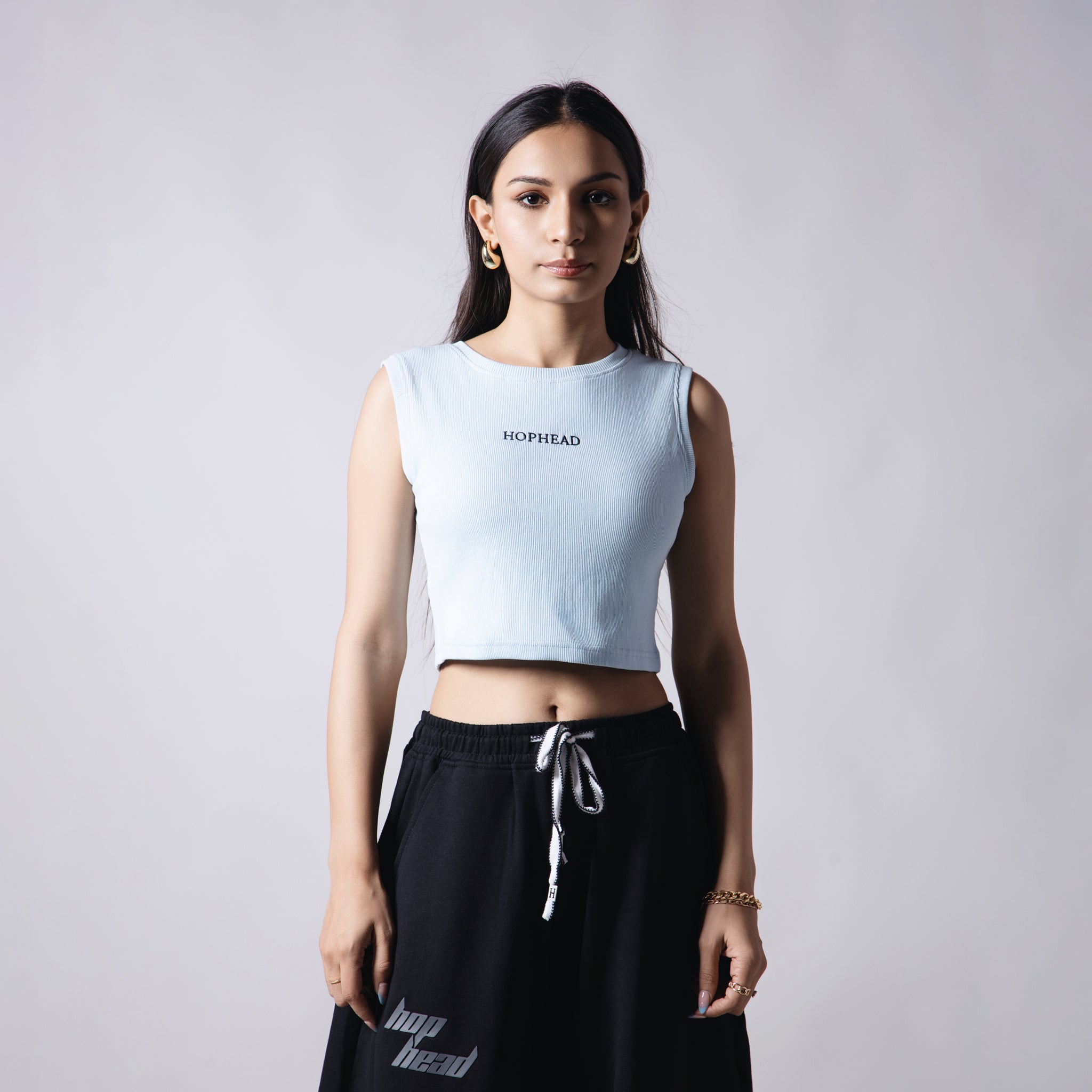 SKY BLUE RIB TOP - Hophead