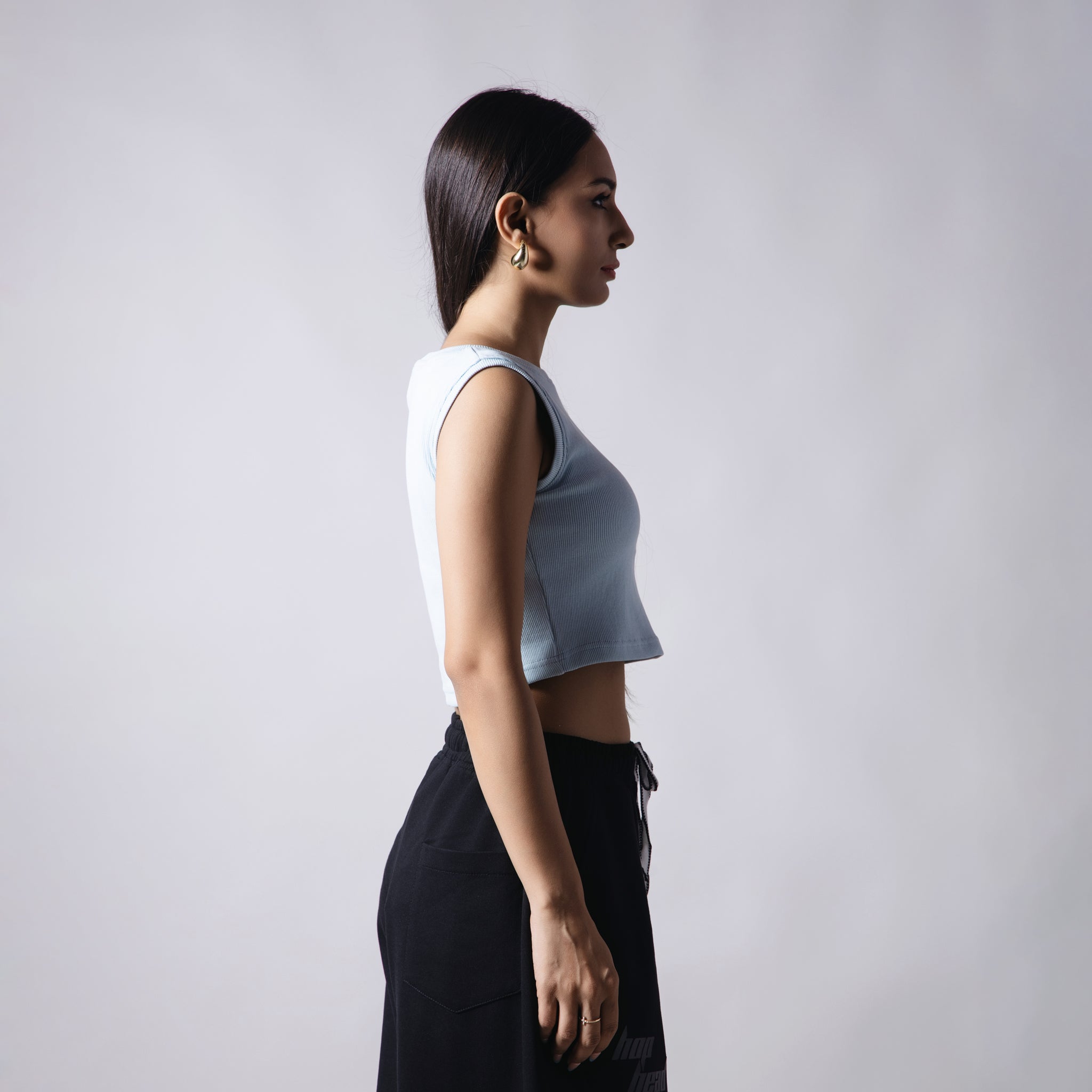 SKY BLUE RIB TOP - Hophead