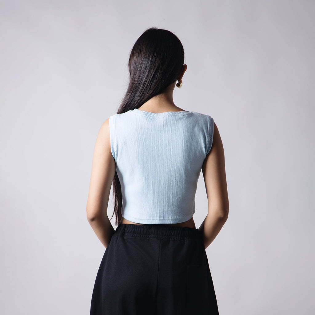 SKY BLUE RIB TOP - Hophead