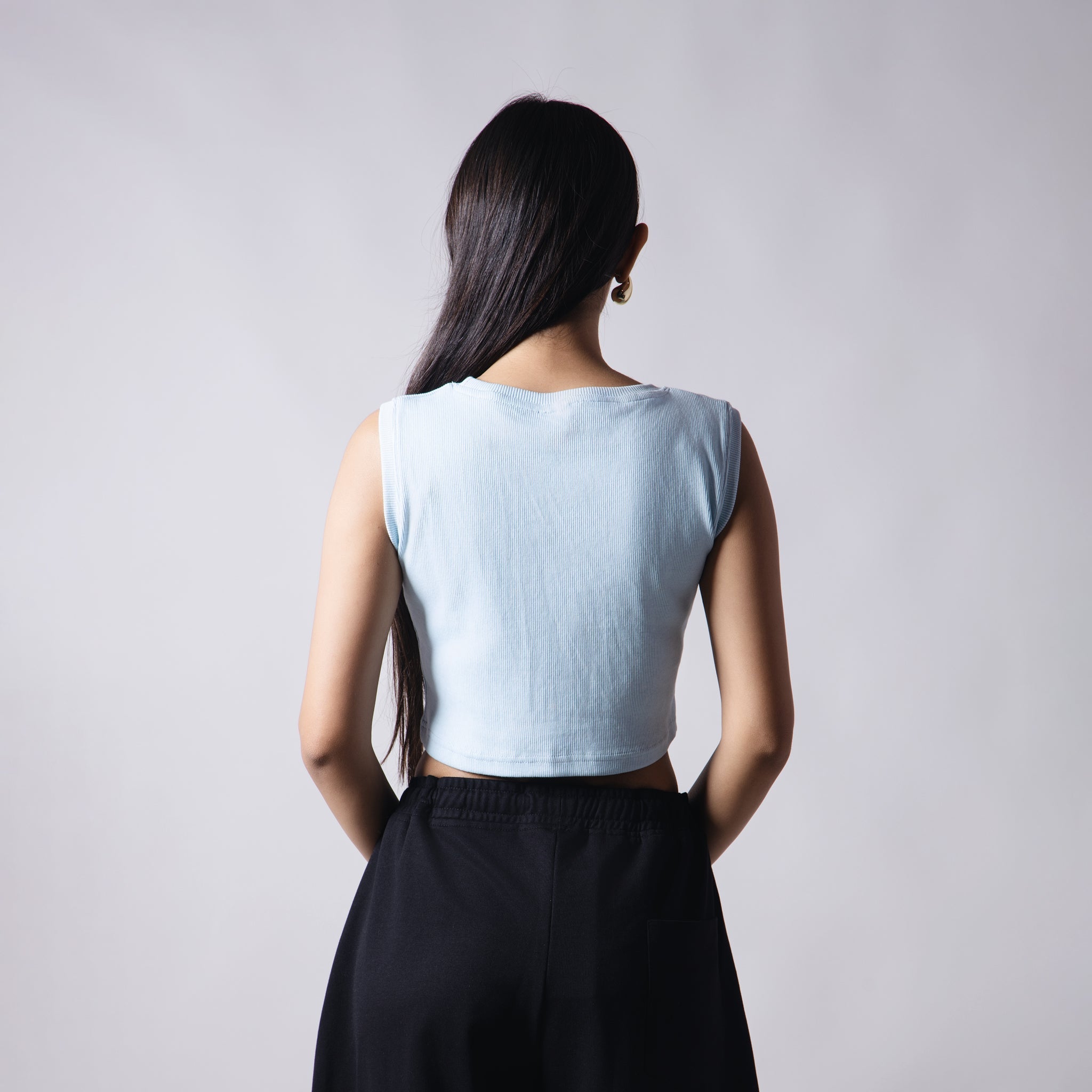 SKY BLUE RIB TOP - Hophead