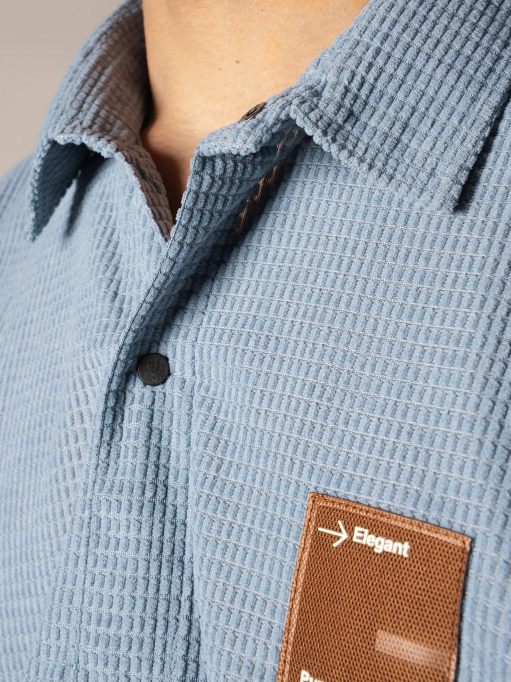 Sky Blue Waffle Button Down Shirt - Hophead