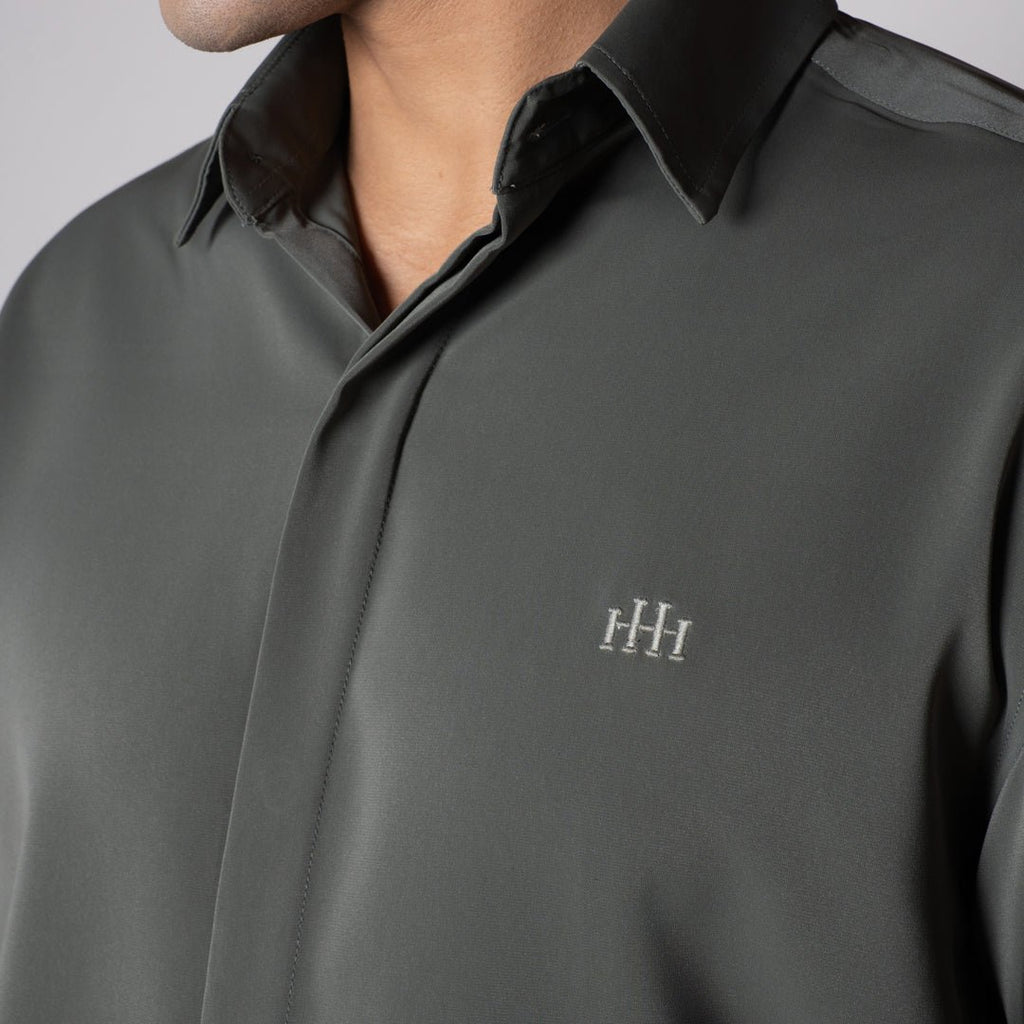 SLATE GREY KOREAN ULTRALITE SHIRT - Hophead