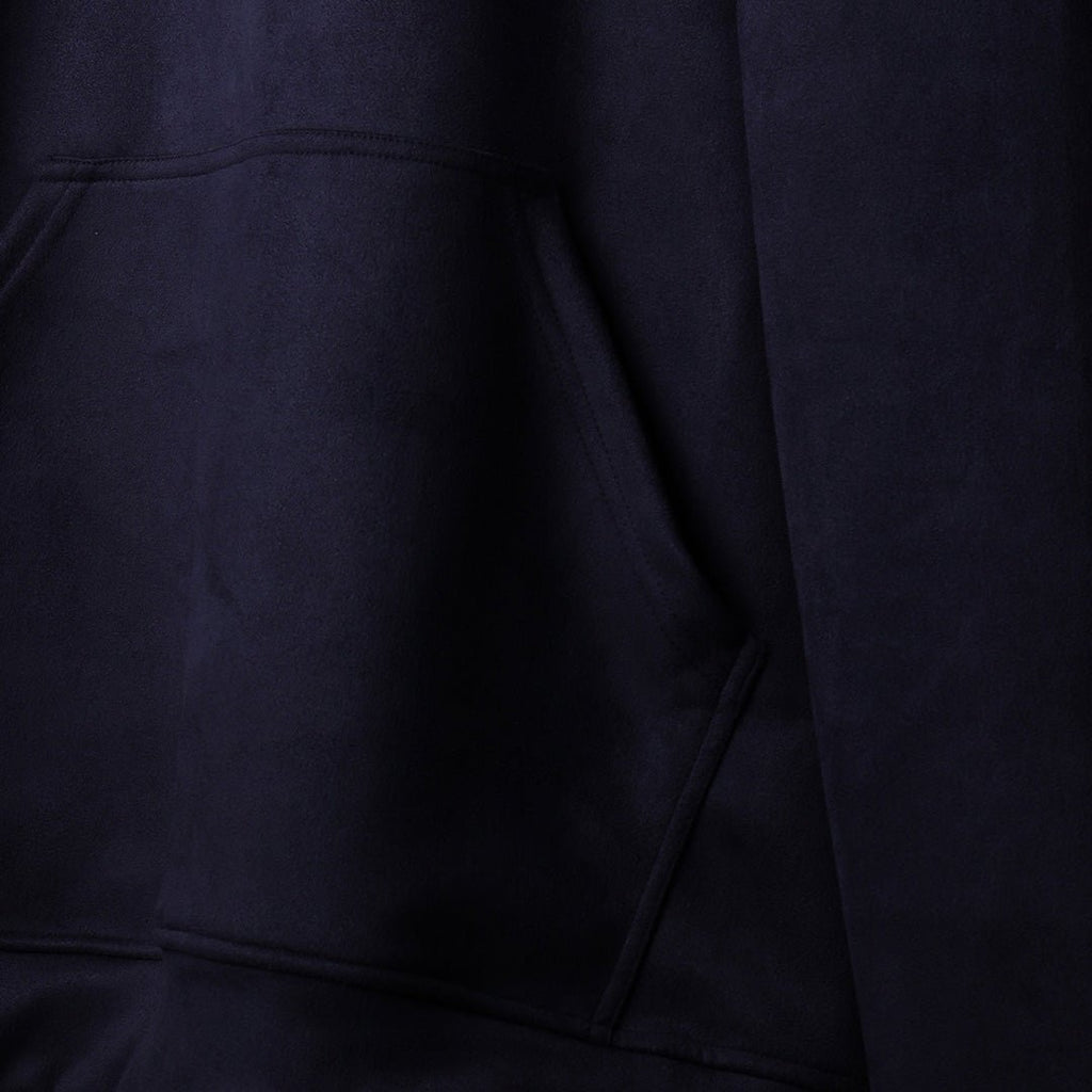 SPACE BLUE OVERSIZED SUEDE HOODIE - Hophead
