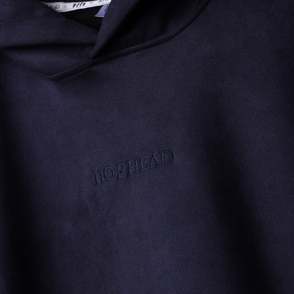 SPACE BLUE OVERSIZED SUEDE HOODIE - Hophead