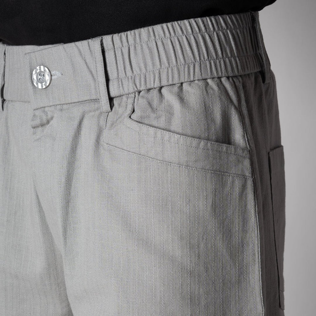 STONE GREY TEXTURED LINEN TRAVEL PANTS - Hophead