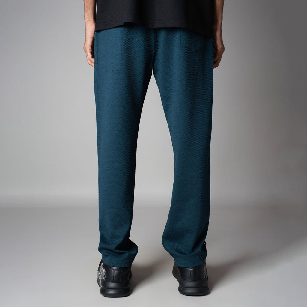 TURQUOISE BLUE TEXTURED SWEATPANT - Hophead
