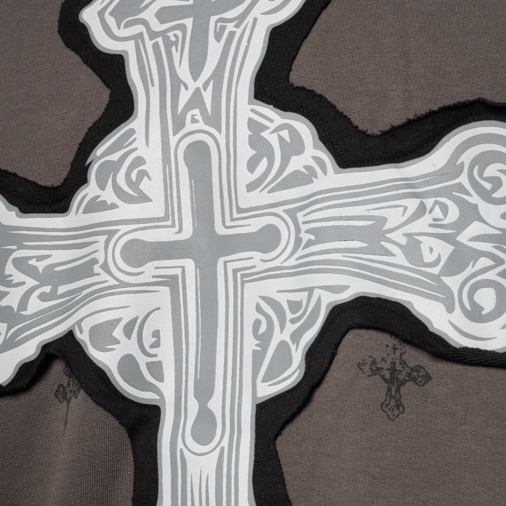 VOID CROSS SLEEVELESS HOODED VEST - Hophead