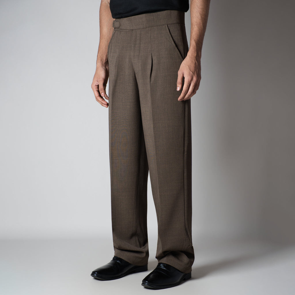 WALNUT D-RING ITALIAN STYLE TROUSER - Hophead