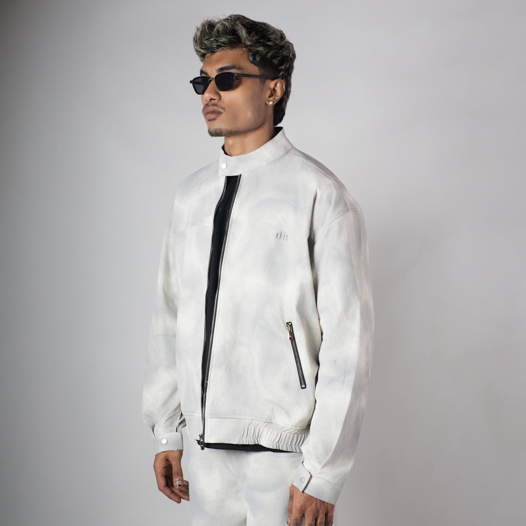 WHITE CLOUDRIP ZIPPER JACKET - Hophead