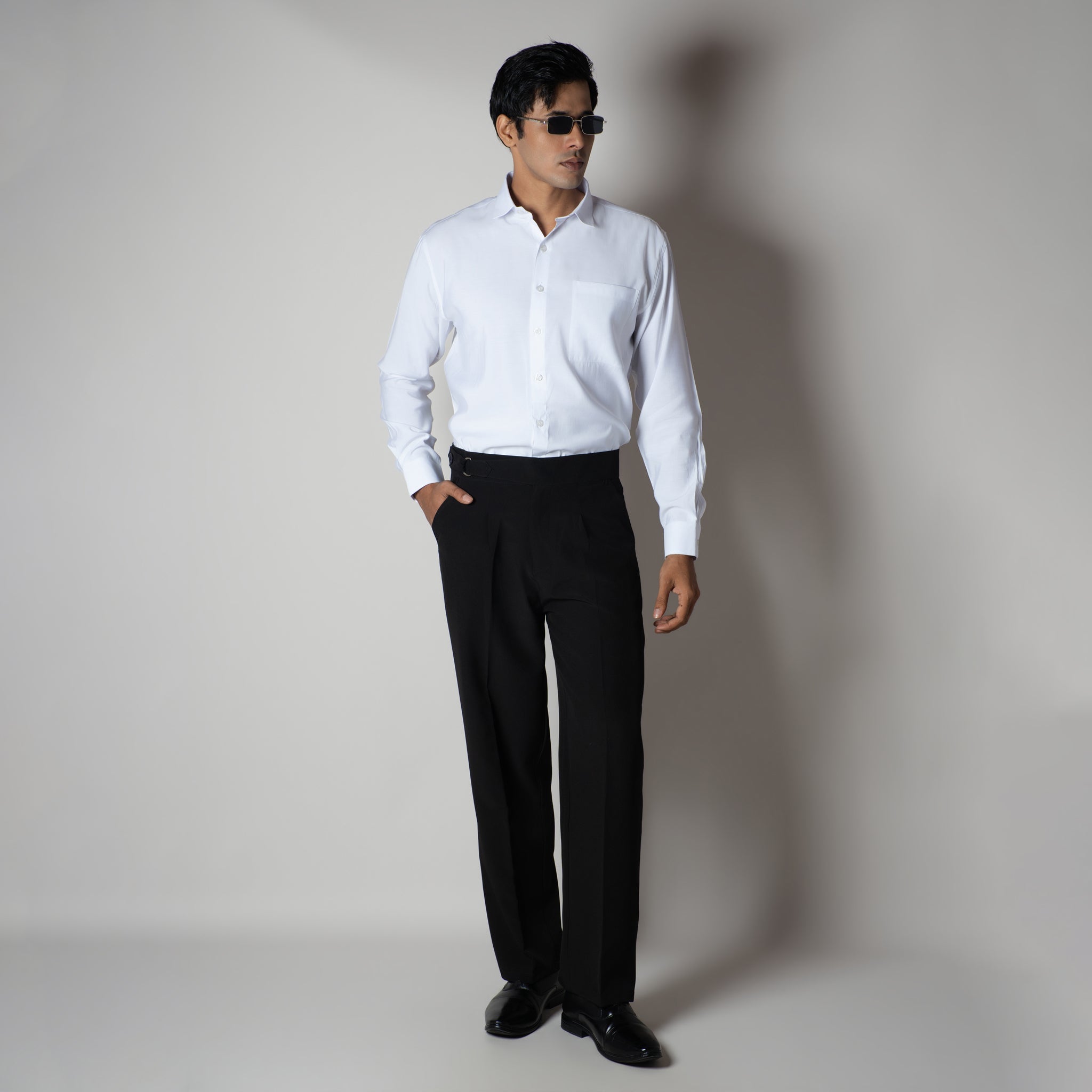 WHITE ESSENTIAL SUEDE LUXE SHIRT - Hophead