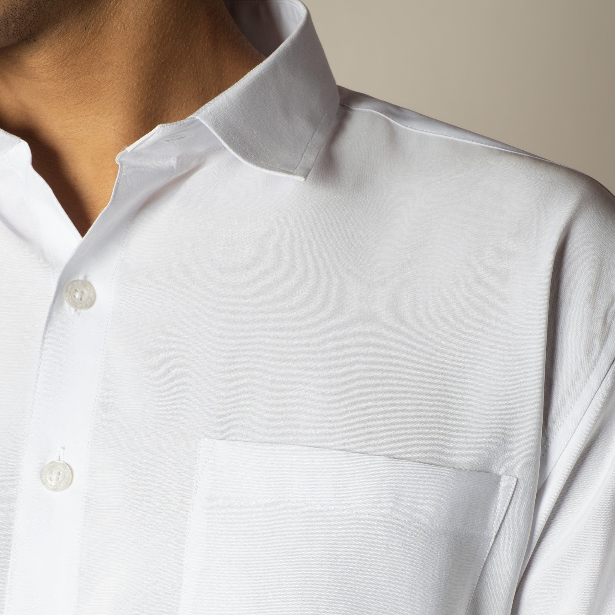 WHITE ESSENTIAL SUEDE LUXE SHIRT - Hophead