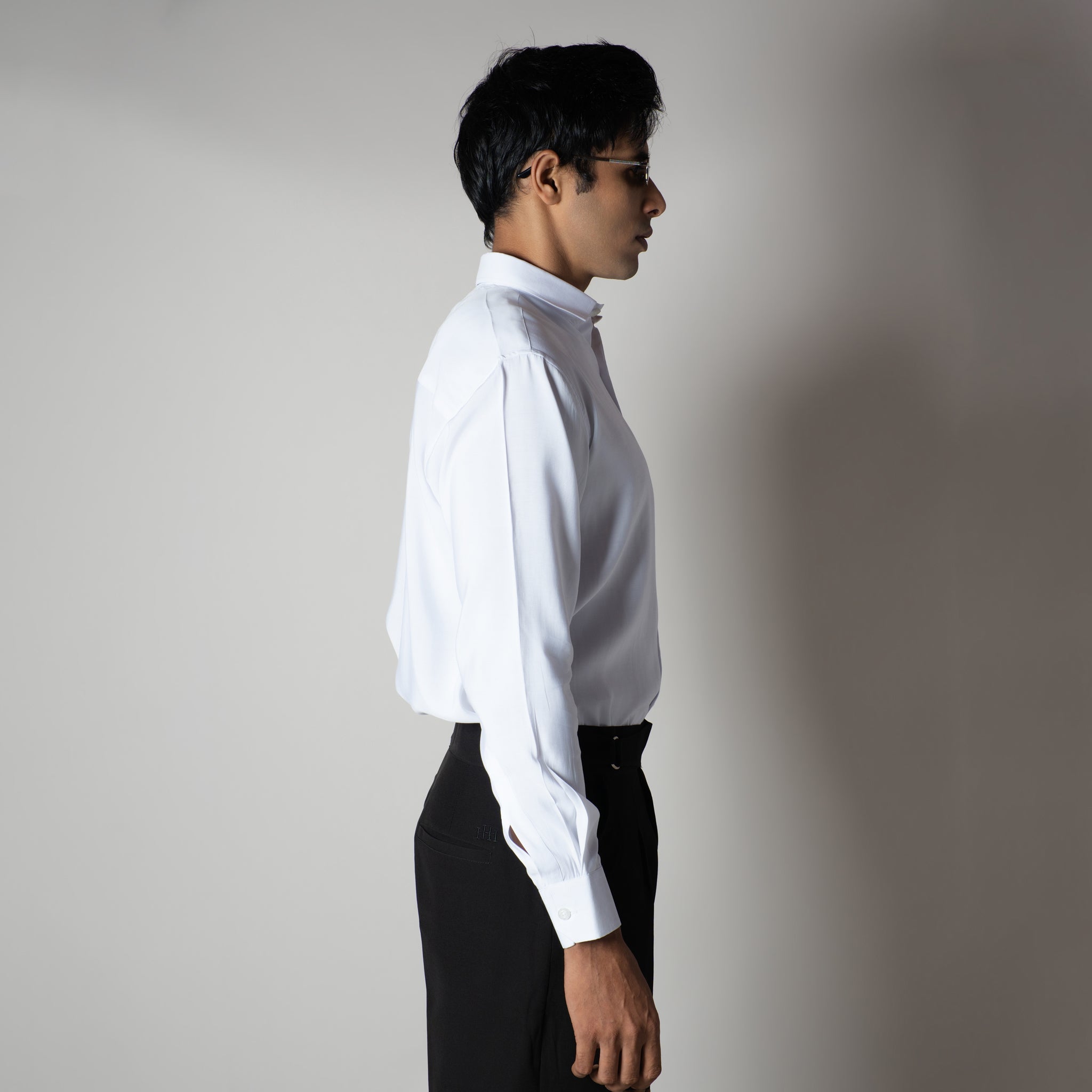 WHITE ESSENTIAL SUEDE LUXE SHIRT - Hophead