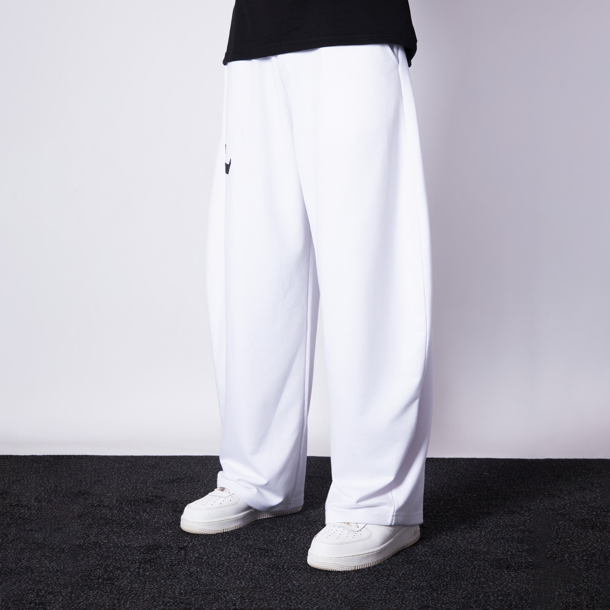 WHITE EXTREME BAGGY BASIC SWEATPANTS - Hophead