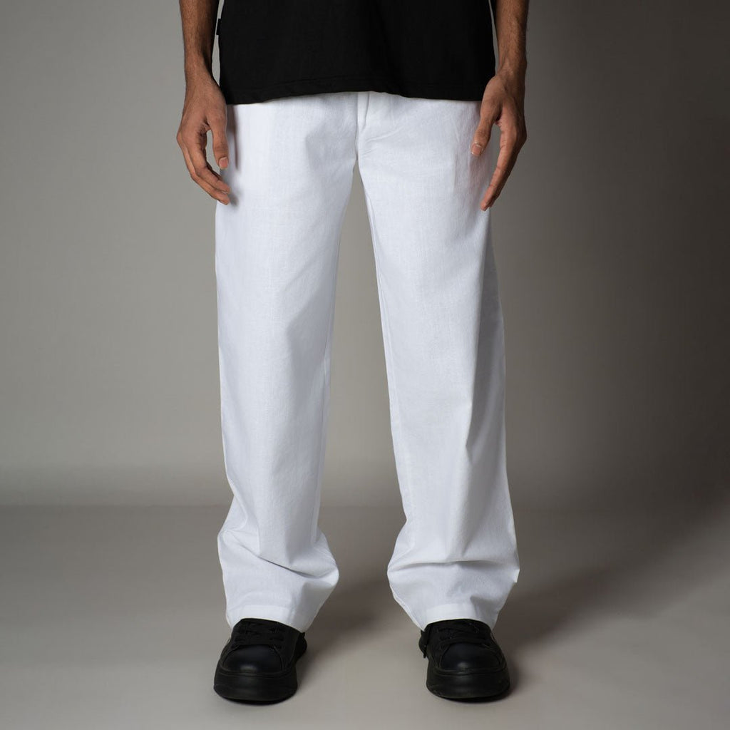 WHITE LINEN PANTS - Hophead
