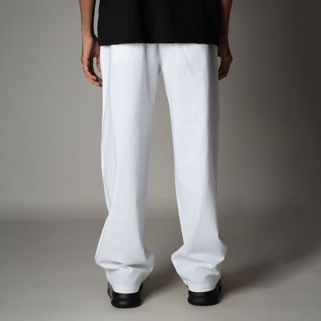 WHITE LINEN PANTS - Hophead