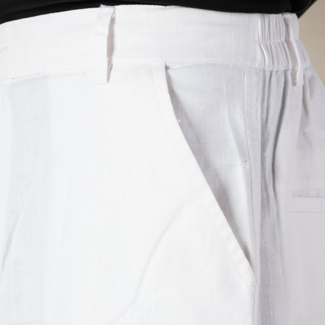 WHITE LINEN PANTS - Hophead