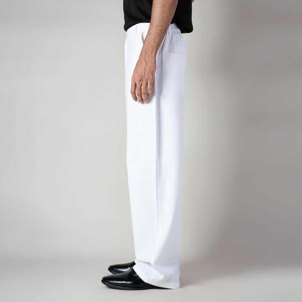 WHITE LINEN PANTS - Hophead