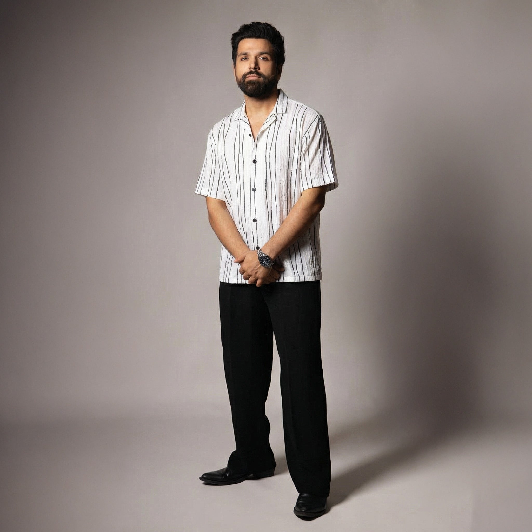 WHITE MESH LINE SHIRT - Hophead