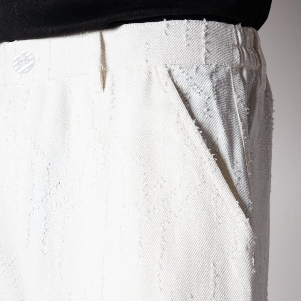 WHITE POCKET DENIM CARGO - Hophead