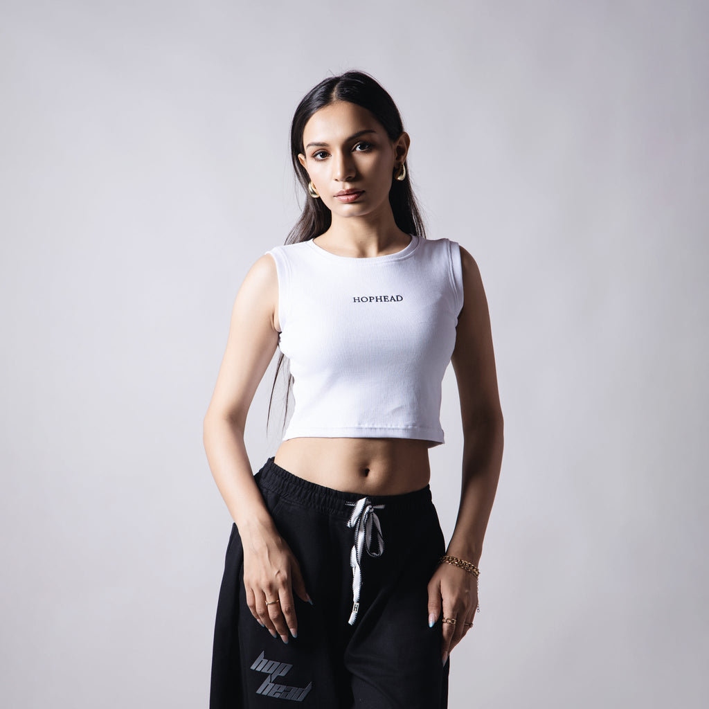 WHITE RIB TOP - Hophead