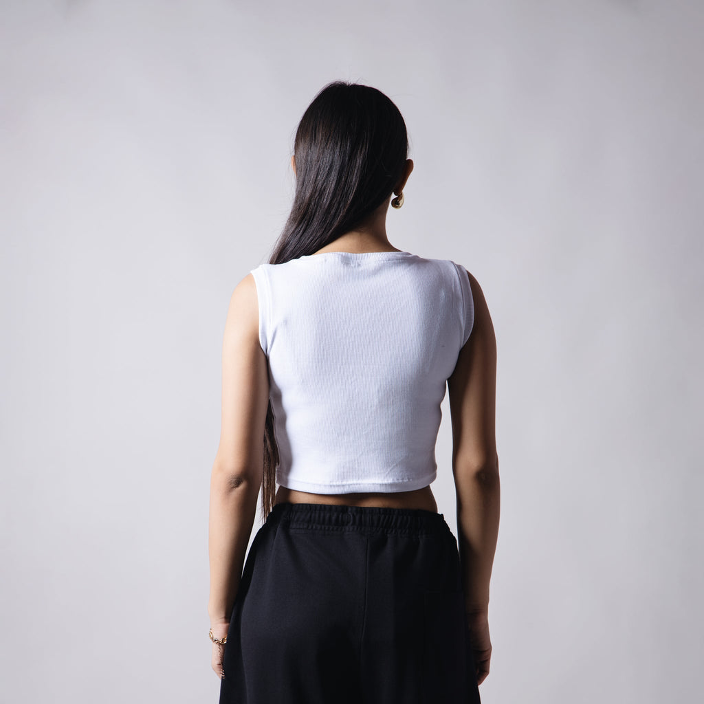 WHITE RIB TOP - Hophead