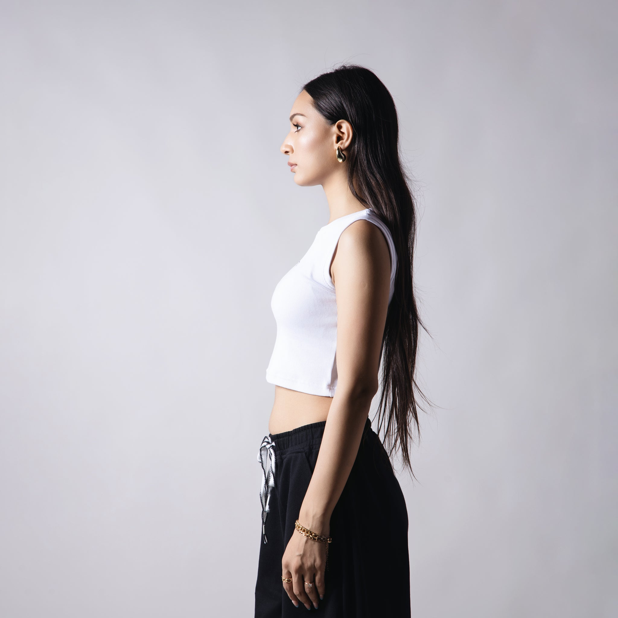 WHITE RIB TOP - Hophead