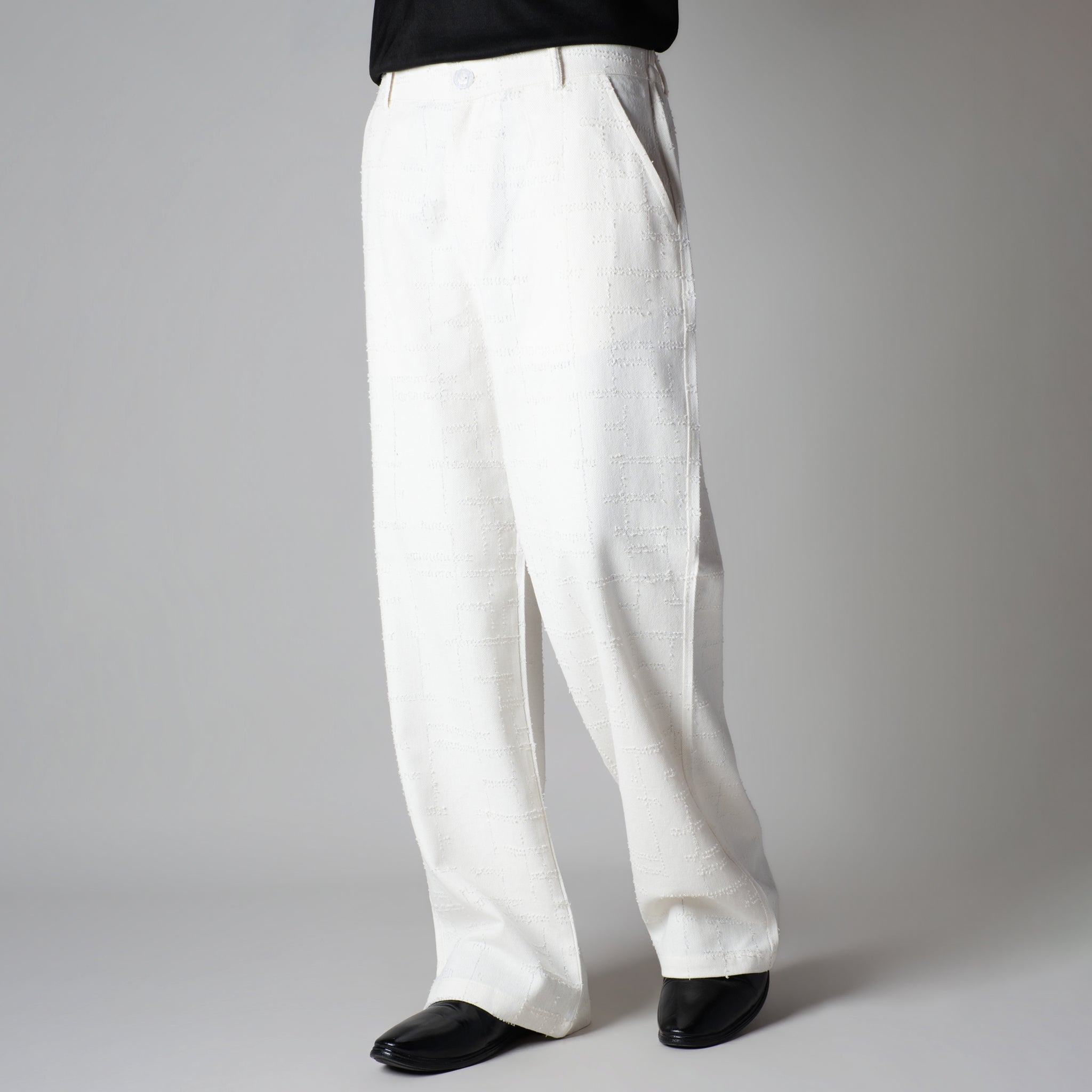 WHITE ROOFING BOOT CUT DENIM - Hophead