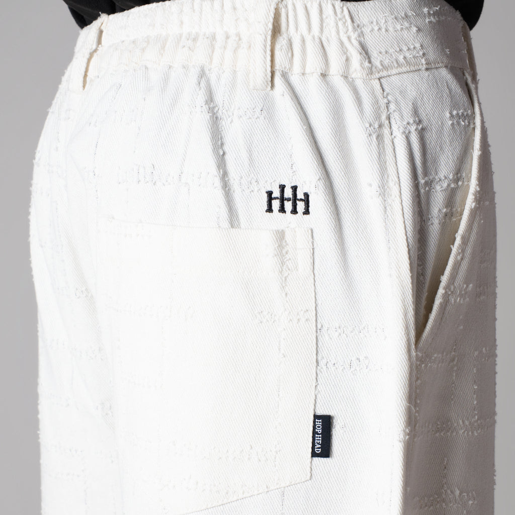 WHITE ROOFING BOOT CUT DENIM - Hophead
