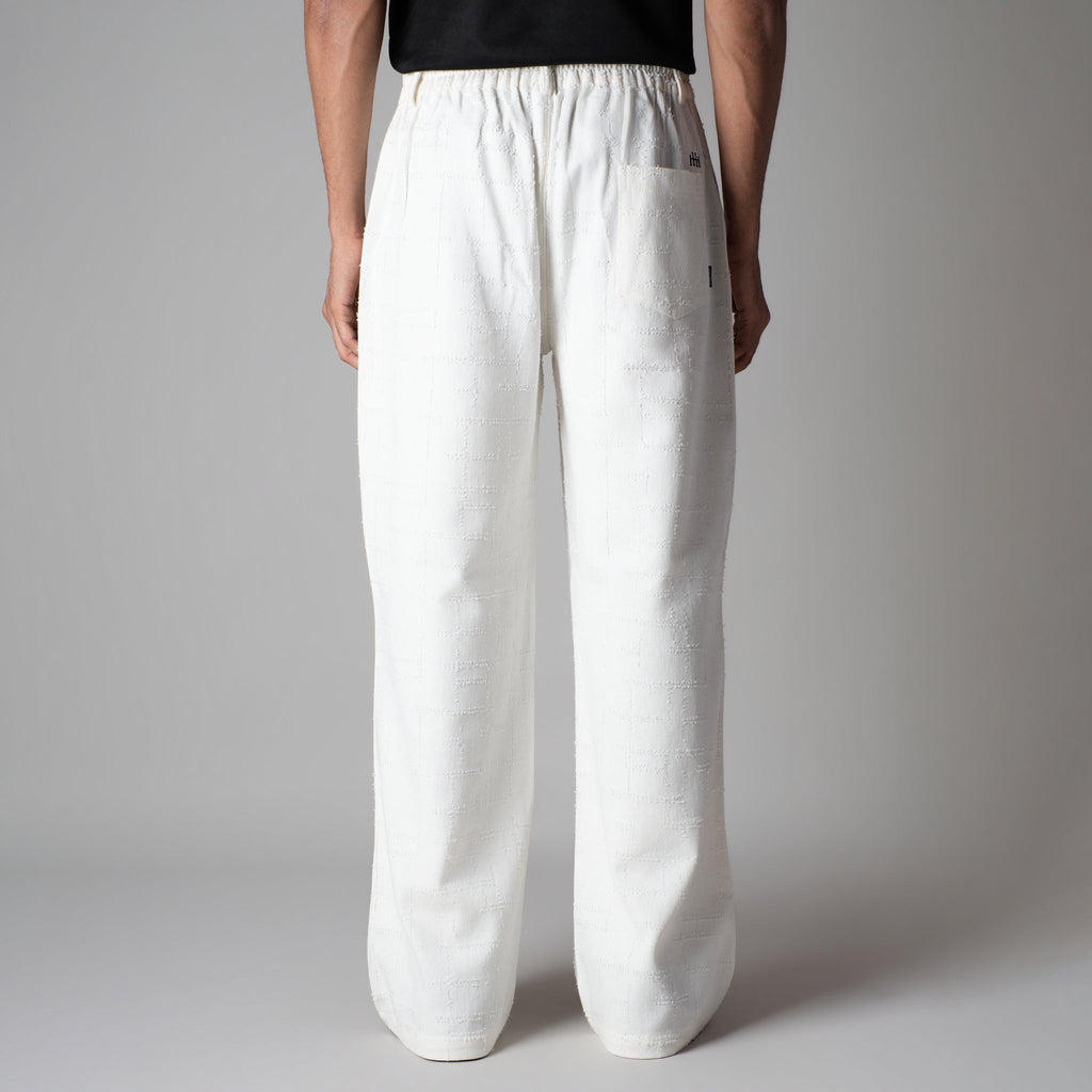 WHITE ROOFING BOOT CUT DENIM - Hophead