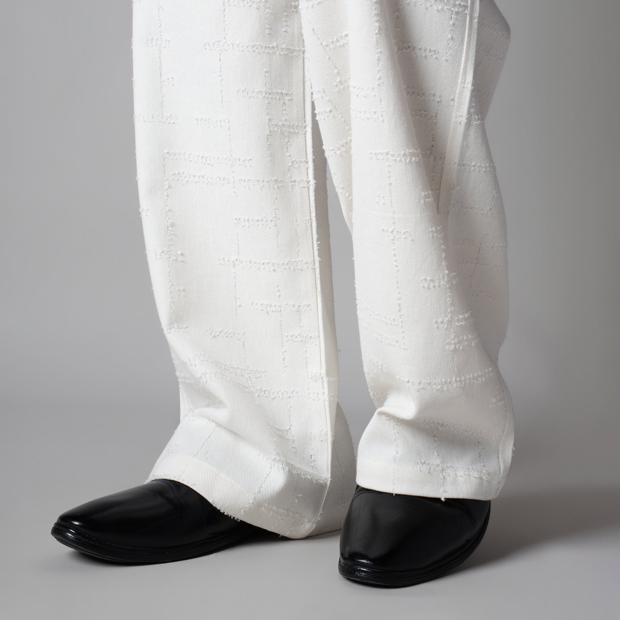 WHITE ROOFING BOOT CUT DENIM - Hophead