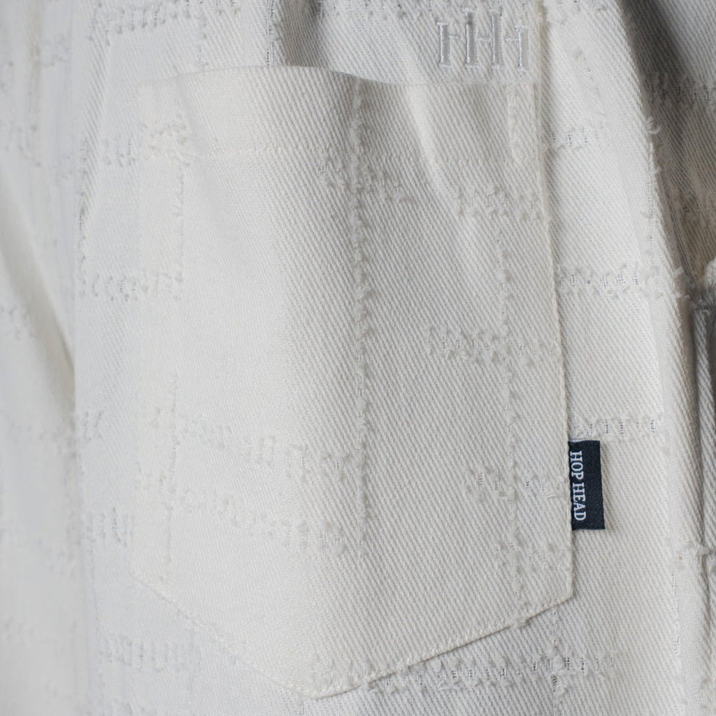 WHITE ROOFING BOOT CUT DENIM - Hophead