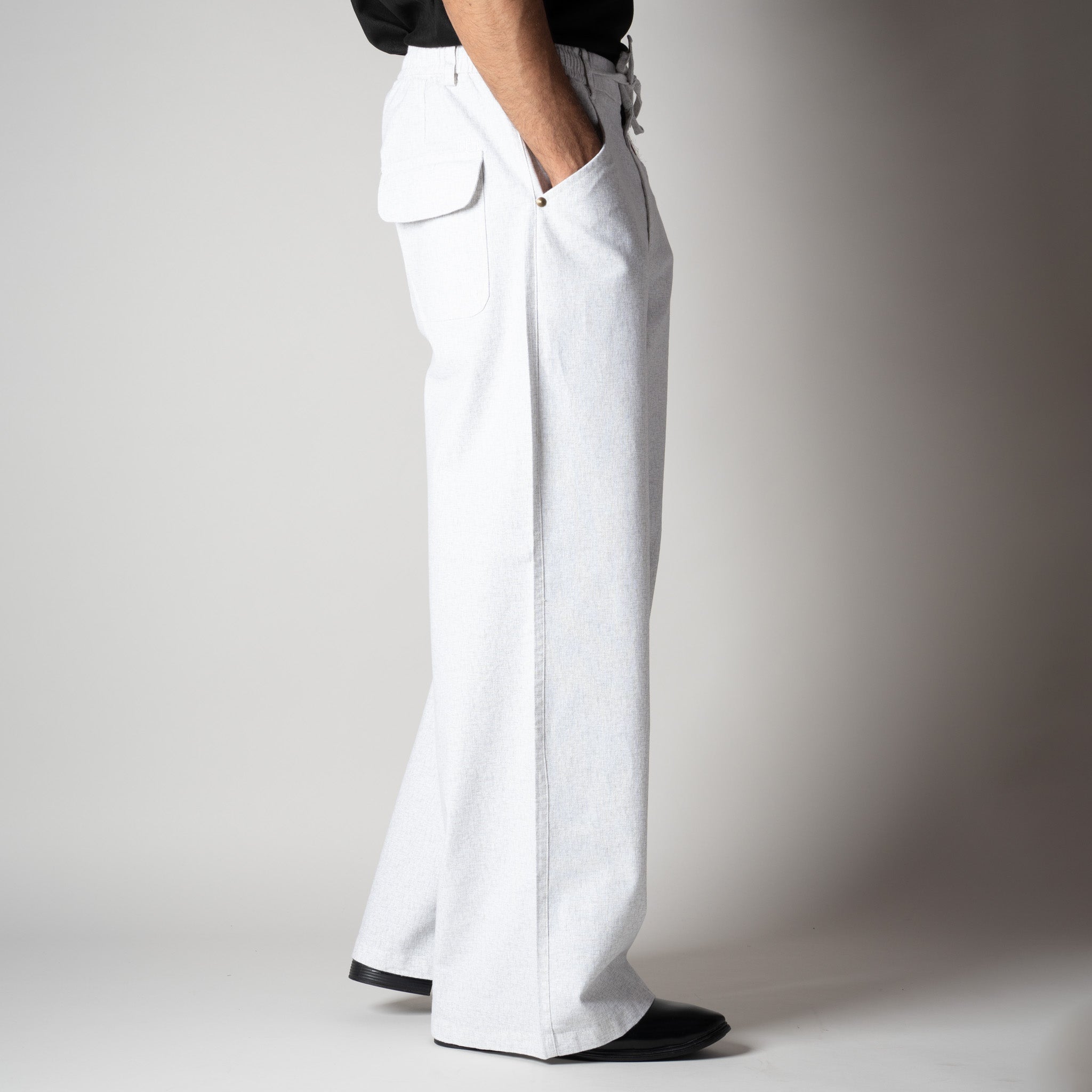 WHITE SOFTMOVE COTTON PANTS - Hophead