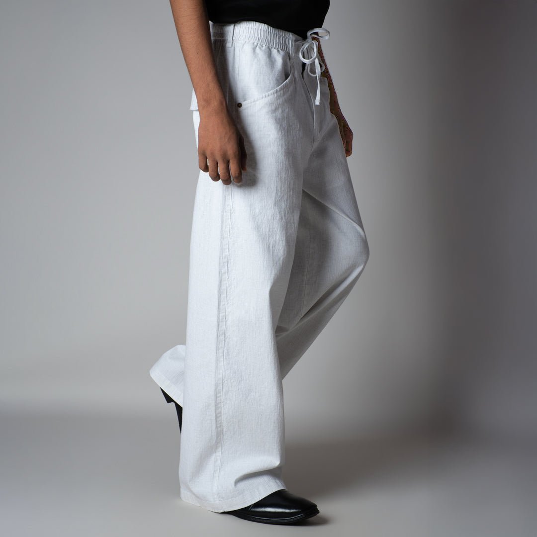 WHITE SOFTMOVE COTTON PANTS - Hophead