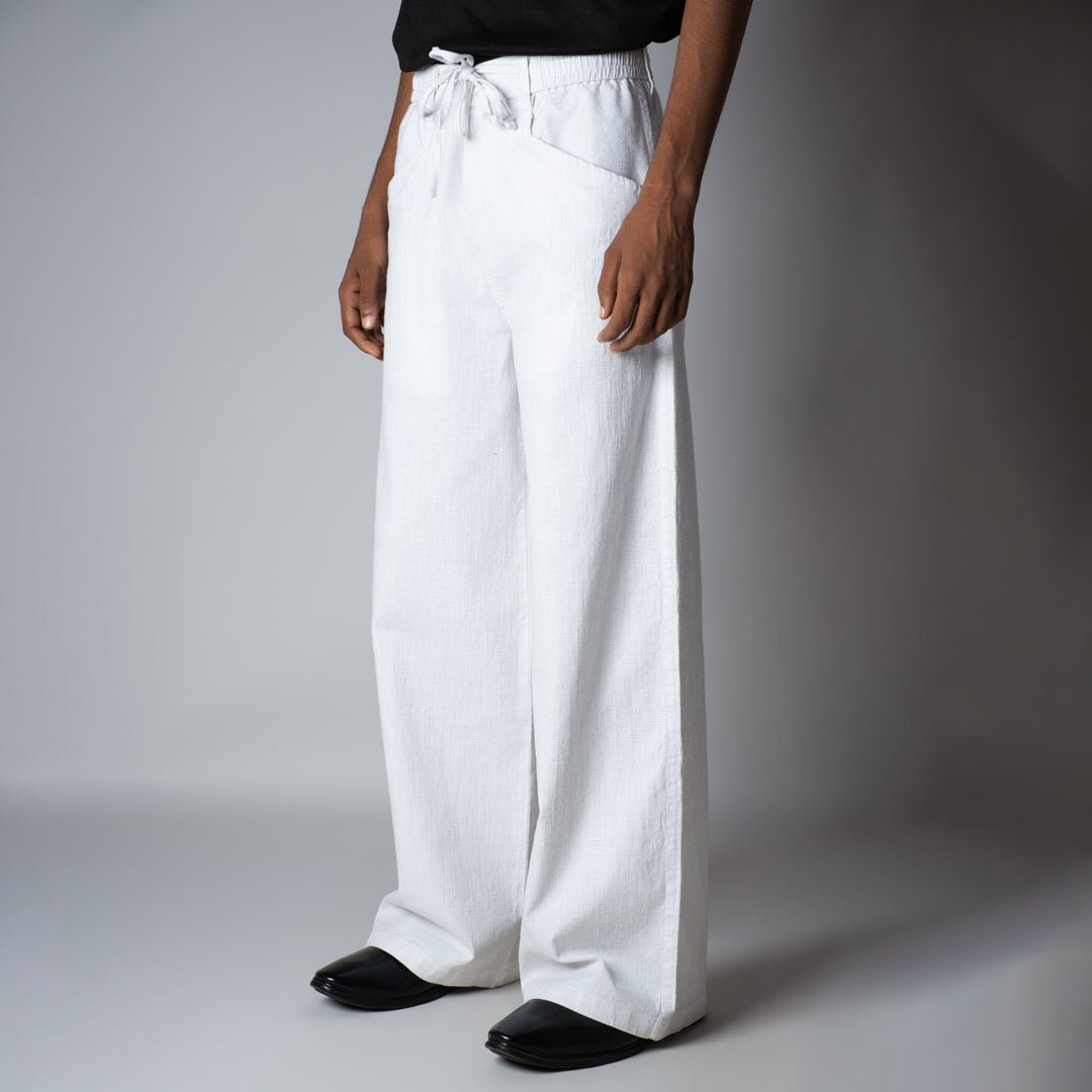 WHITE SOFTMOVE COTTON PANTS - Hophead