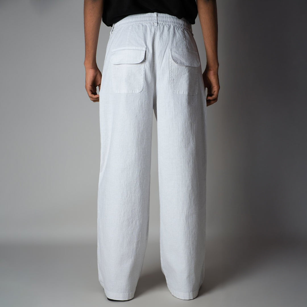 WHITE SOFTMOVE COTTON PANTS