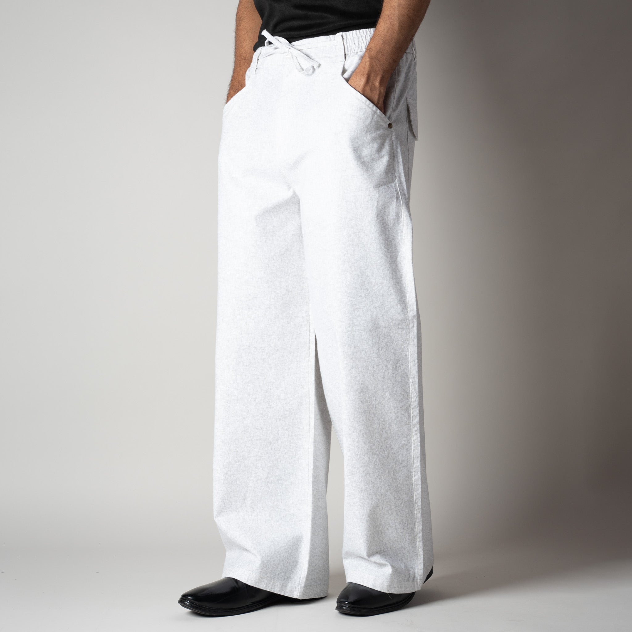 WHITE SOFTMOVE COTTON PANTS - Hophead