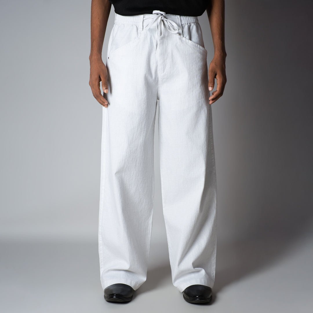 WHITE SOFTMOVE COTTON PANTS - Hophead