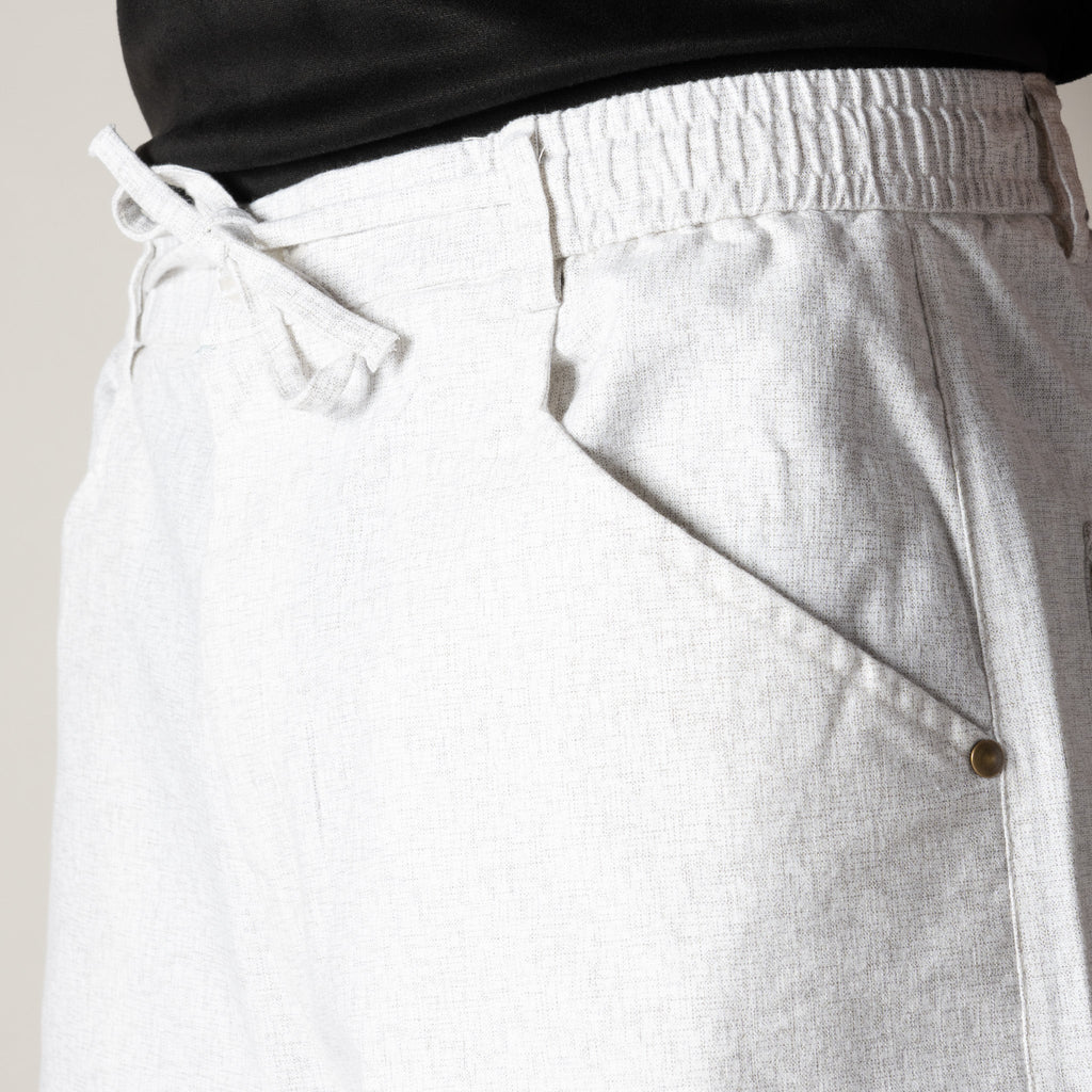 WHITE SOFTMOVE COTTON PANTS - Hophead