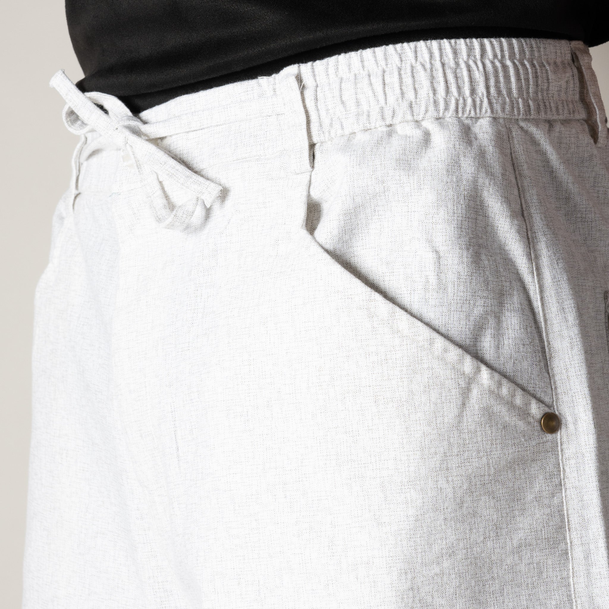WHITE SOFTMOVE COTTON PANTS - Hophead