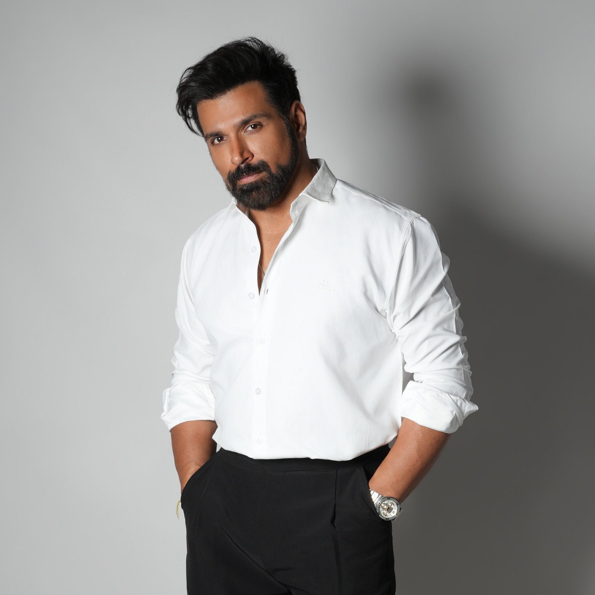 WHITE SUEDE LASER LUXE SHIRT - Hophead