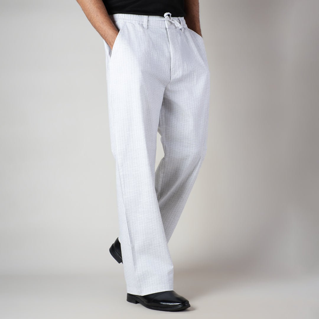WHITE Vertical STRIPED PANT - Hophead