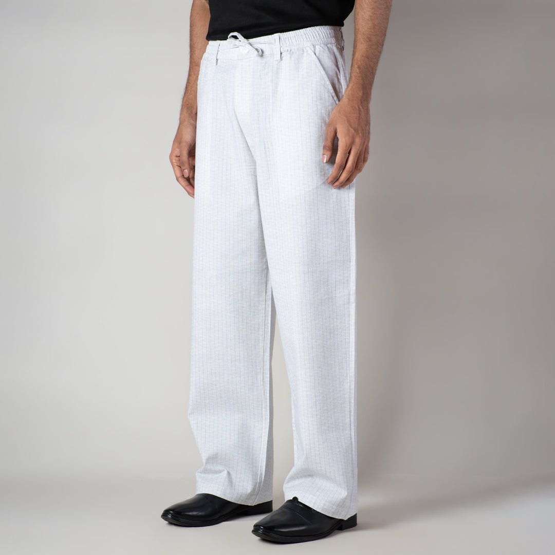 WHITE Vertical STRIPED PANT - Hophead