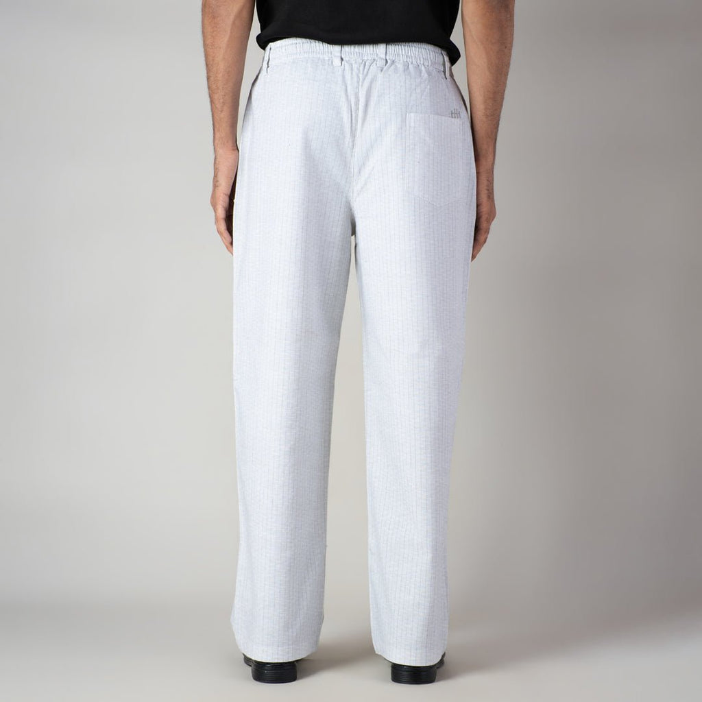 WHITE Vertical STRIPED PANT - Hophead