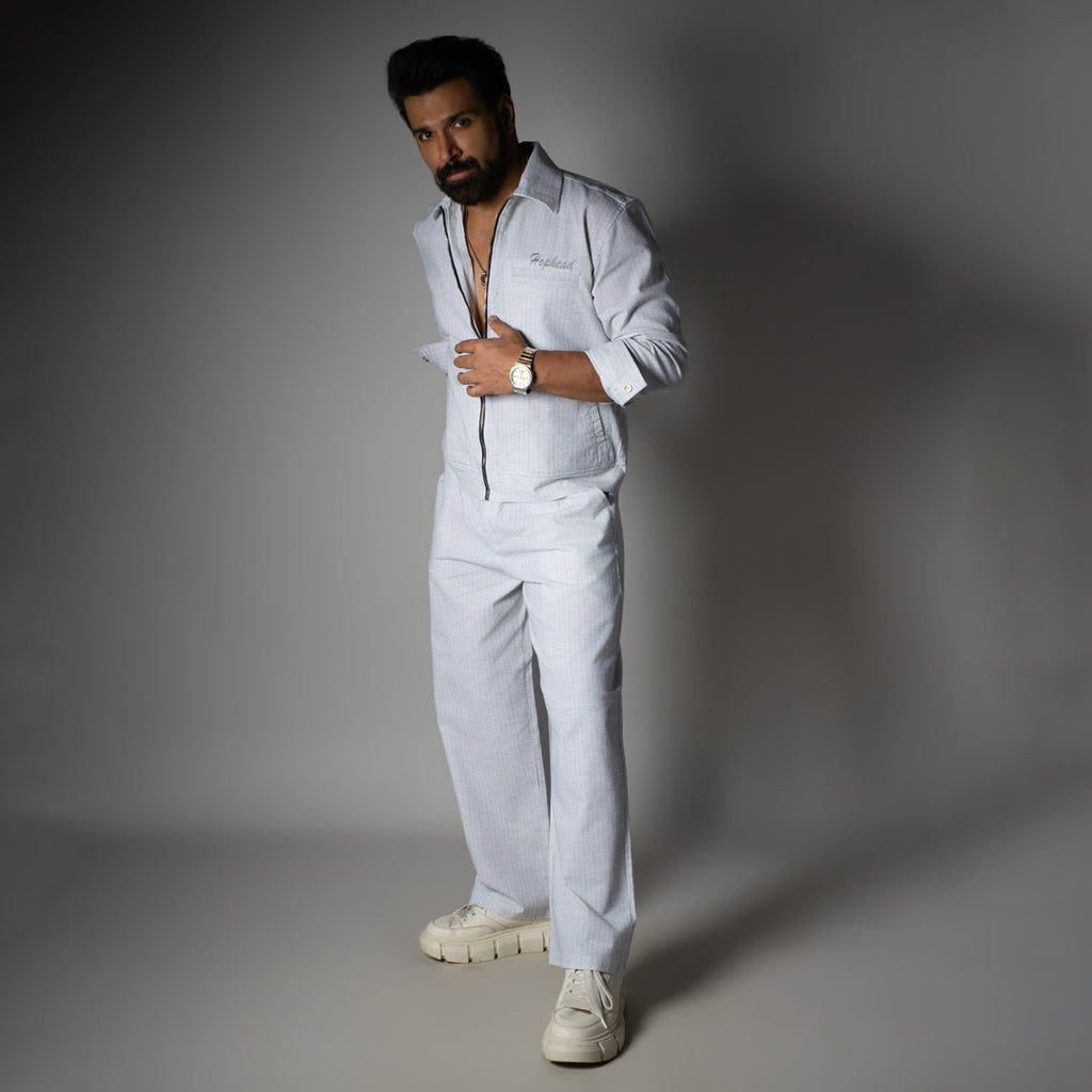 WHITE VT STRIPED PANT - Hophead