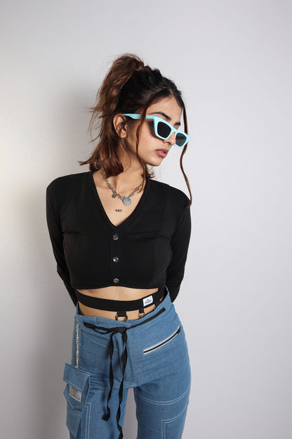 FULL SLEEVE CROP TOP